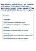 NR507 ADVANCED PATHOPHYSIOLOGY TEST BANK FINAL  EXAM 2026-2027 LATEST UPDATE COMPLETE 800  QUESTIONS AND CORRECT DETAILED ANSWERSVERIFIED  100&percnt; ALREADY GRADED A&plus;Chamberlain University-Illinois 