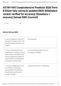 ATI RN VATI Comprehensive Predictor 2026 Form B EXAM fully solved & updated 2025-2026&lpar;latest version verified for accuracy&rpar; &lpar;Questions &plus; Answers&rpar; Solved 100&percnt; Correct&excl;&excl;