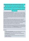 Computerized Police Information Systems - POLICE EXAM STUDY GUIDE ACCURATE QUESTIONS AND CORRECT DETAILED ANSWERS WITH RATIONALES &vert;&vert; 100&percnt; GUARANTEED PASS <BRAND NEW VERSION>