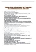 NURS 361 EXAM I CARDIAC MEDS WITH COMPLETE SOLUTIONS 100&percnt; VERIFIED 2026-2027&excl;&excl;