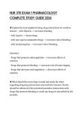 NUR 378 EXAM 1 PHARMACOLOGY COMPLETE STUDY GUIDE 2026