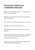 NUR 378 EXAM 1 PHARMACOLOGY COMPREHENSIVE REVIEW 2026