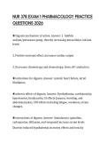NUR 378 EXAM 1 PHARMACOLOGY PRACTICE QUESTIONS 2026