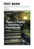 Theory and Practice of Counseling and Psychotherapy Test Bank 11th Edition &vert; Corey