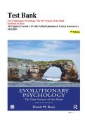 Evolutionary Psychology Test Bank &ndash; David M&period; Buss The New Science of the Mind 7th Edition &vert; All Chapters 1&ndash;13 with Verified Answers for Exam & A&plus; Preparation