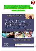 test bank for Growth and Development Across the Lifespan&colon; A Health Promotion Focus 3rd Edition &lpar;2026 Latest Update&rpar; by Gloria Leifer & Eve Fleck &mdash; 100&percnt; Guarantee Pass