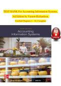 test bank for Accounting Information Systems 3rd Edition &lpar;2026 Latest Update&rpar; by Vernon J&period; Richardson&comma; Chengyee Janie Chang & Rod E&period; Smith &mdash; 100&percnt; Guarantee Pass