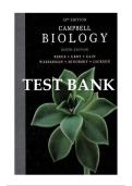 test bank for Campbell Biology 9th Edition &lpar;2026 Latest Update&rpar; by Jane B&period; Reece&comma; Lisa A&period; Urry&comma; Michael L&period; Cain & Steven A&period; Wasserman &mdash; 100&percnt; Guarantee Pass