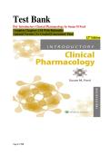 Introductory Clinical Pharmacology 12th Edition Test Bank &vert; 700&plus; Practice Questions & Answers