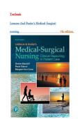 LeMone and Burke's Medical-Surgical Nursing&comma; 7th Edition &ndash; Paula Gubrud &lpar;2026&rpar; &ndash; Complete Test Bank &lpar;Chapters 1&ndash;50&rpar;