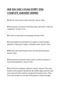 NUR 504 QUIZ 4 EXAM SCRIPT 2026 COMPLETE ANSWERS VERIFIED