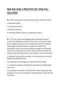 NUR 504 QUIZ 4 PRACTICE SET 2026 FULL SOLUTION