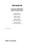 Test Bank for Consumer Behaviour Buying&comma; Having&comma; and Being&comma; Canadian Edition&comma; 8th edition By Michael R&period; Solomon