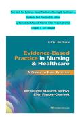 TEST BANK For Evidence-Based Practice in Nursing & Healthcare A Guide to Best Practice 5th Edition by Bernadette Mazurek Melnyk&comma; Ellen Fineout-Overholt&comma; Chapters 1 - 23&comma; Complete Newest Version