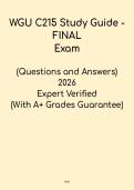 WGU C215 Study Guide &ndash; Final Exam Prep & OA Review PDF