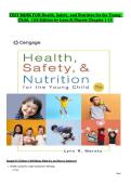 TEST BANK FOR Health&comma; Safety&comma; and Nutrition for the Young Child&comma; 11th Edition by Lynn R&period;Marotz Chapter 1-14