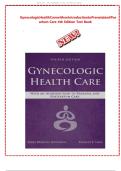 Test Bank For Gynecologic Health Care&colon; With an Introduction to Prenatal and Postpartum Care 4th Edition by Kerri Durnell Schuiling&comma; Frances- All Chapters 1-35