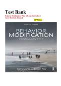 Behavior Modification 11th Edition Test Bank & Study Guide &ndash; Q&A&comma; Chapter Quizzes&comma; Applied Behavior Analysis Resources