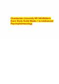 Chamberlain University NR 546-Midterm Exam Study Guide Weeks 1 to 4-Advanced Psychopharmacology&period;pdf