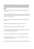 CLASS D WASTEWATER TEST COMPLETE  EXAM STUDY GUIDE WITH PRACTICE QUESTIONS AND VERIFIED ANSWERS 2025&ndash;2026