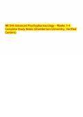 NR 546 Advanced Psychopharmacology &ndash; Weeks 1&ndash;4 Complete Study Notes &lpar;Chamberlain University&comma; Verified Content&rpar;&period;pdf