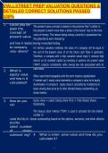 WALLSTREET PREP VALUATION QUESTIONS & DETAILED CORRECT SOLUTIONS PASSED 100&percnt;