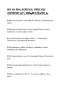 NUR 164 FINAL ECPI FINAL PAPER 2026 QUESTIONS WITH ANSWERS GRADED A&plus;