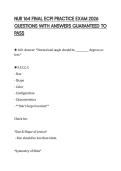 NUR 164 FINAL ECPI PRACTICE EXAM 2026 QUESTIONS WITH ANSWERS GUARANTEED TO PASS