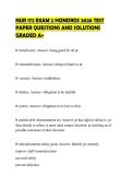 NUR 172 EXAM 2 HONDROS 2026 TEST PAPER QUESTIONS AND SOLUTIONS GRADED A&plus;