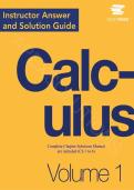 Solution manual for Calculus Volume 1  First Edition by OpenStax &vert;ISBN&colon;9781938168024&vert;Guide A&plus;