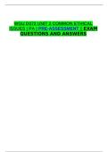 WGU D072 UNIT 2 COMMON ETHICAL ISSUES &vert; PA &vert; PRE-ASSESSMENT &vert; EXAM QUESTIONS AND ANSWERS &vert; FULLY SOLVED &vert; 2026 &vert; GRADED A