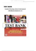 Test Bank Essentials of Sociology&colon; A Down-to-Earth Approach 14th Edition Henslin Complete with Multiple Choice and Essay Questions &lpar;Chapters 1&ndash;15&rpar;