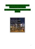 International Financial Management 10th Edition Test Bank Complete Questions and Answers with Solution 2025&sol; 2026