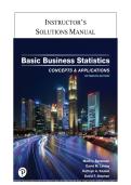 Basic Business Statistics 15th Edition Solutions Manual Complete Answers with Solution 2025&sol; 2026