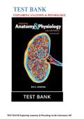 Test Bank For Exploring Anatomy & Physiology in the Laboratory 4th Edition by Erin C&period; Amerman&vert; 9781640433984&vert; All Chapters 1-29&vert; LATEST
