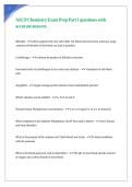 ASCP Chemistry Exam Prep Part 1 questions with accurate answers