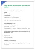 ASCP-Chemistry section Exam with accurate detailed solutions