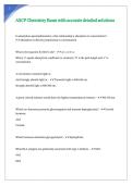 ASCP Chemistry Exam with accurate detailed solutions