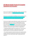 ATI MENTAL HEALTH EXAMS BUNDLE