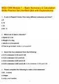 WGU C955 Module 1 &ndash; Basic Numeracy & Calculation Skills Practice Set &lpar;Verified Q&A with Explanations&rpar;&period;pdf