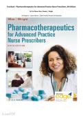 Test Bank - Pharmacotherapeutics for Advanced Practice Nurse&comma; Prescribers&comma; 6th Edition&period; By Teri Moser Woo&comma; Wendy L&period; Wright&period; All Chapters &vert; Latest Edition &vert; 100&percnt; Verified Answers & Rationales