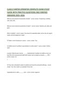 CLASS D WATER OPERATOR COMPLETE EXAM STUDY GUIDE WITH PRACTICE QUESTIONS AND VERIFIED ANSWERS 2025&ndash;2026