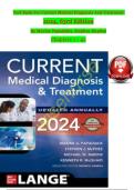 Test Bank for Current Medical Diagnosis and Treatment 63rd Edition by Maxine Papadakis &vert; Chapters 1&ndash;42 with Verified Answers