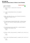 Test Bank for Accounting Information Systems &lpar;AIS&rpar; - True&sol;False&comma; MCQs & Essays with Answer Key