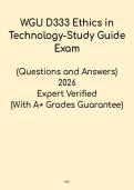 WGU D333 Ethics in Technology-Study Guide&period;pdf
