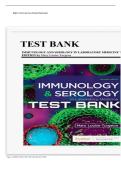 Test Bank - Immunology and Serology in Laboratory Medicine&comma; 7th Edition &lpar;Turgeon&comma; 2022&rpar;&comma; Chapter 1-27&comma; All Chapters &vert;&vert;Complete A&plus; Guide