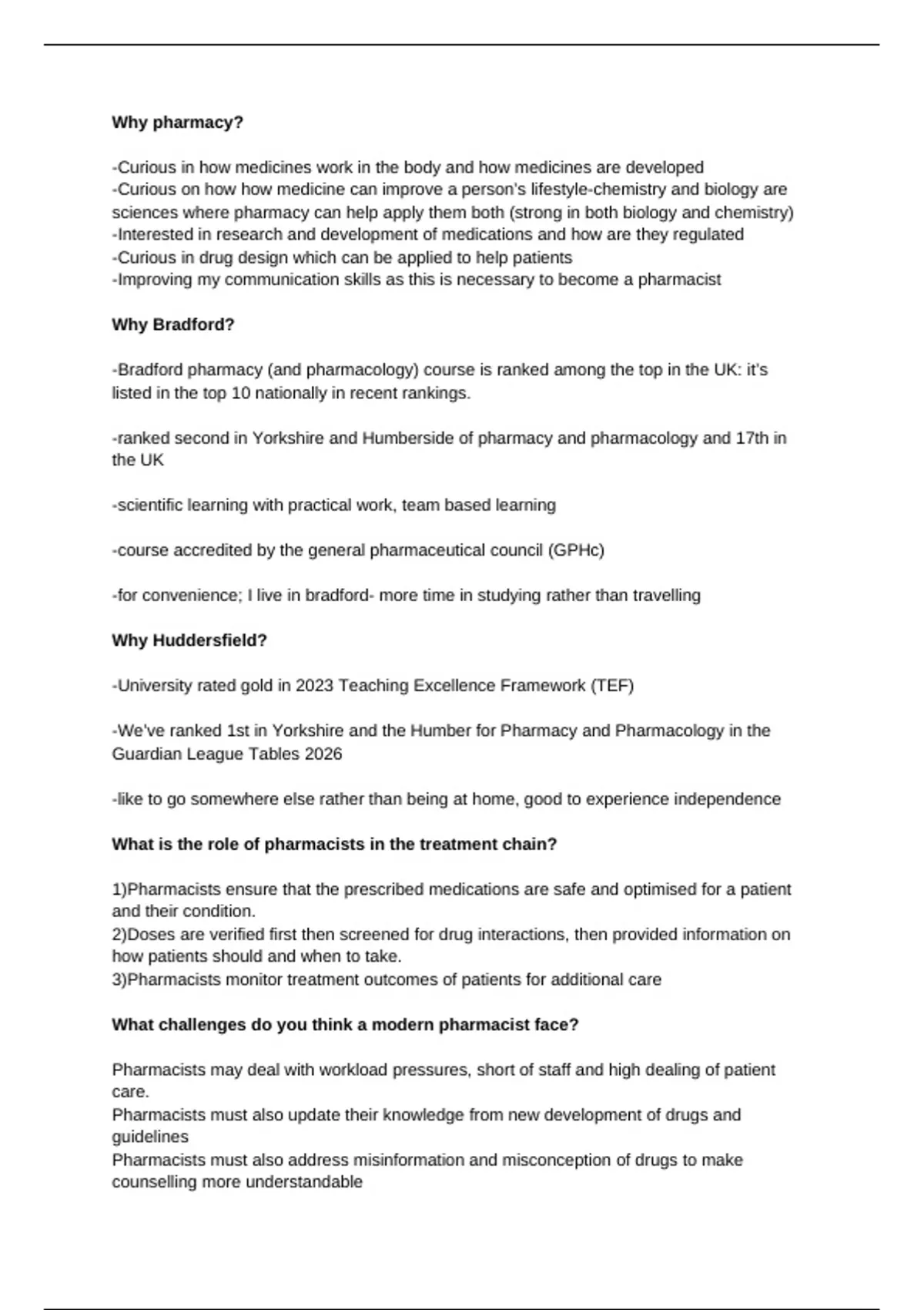 Pharmacy interview questions and answers (with scenarios and graph ...