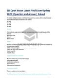 SSI Open Water Latest Final Exam Update  2026 &vert;Question and Answer&vert; Solved 