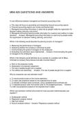 MBA 620 QUESTIONS AND ANSWERS