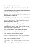 MBA 620 QUIZ 1 STUDY GUIDE